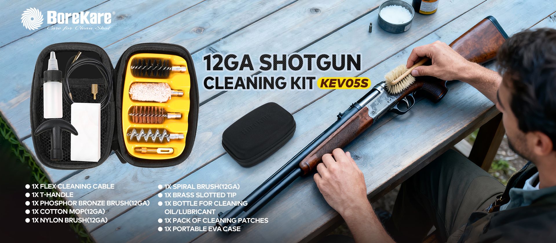 KEV05S shotgun cleaning kit