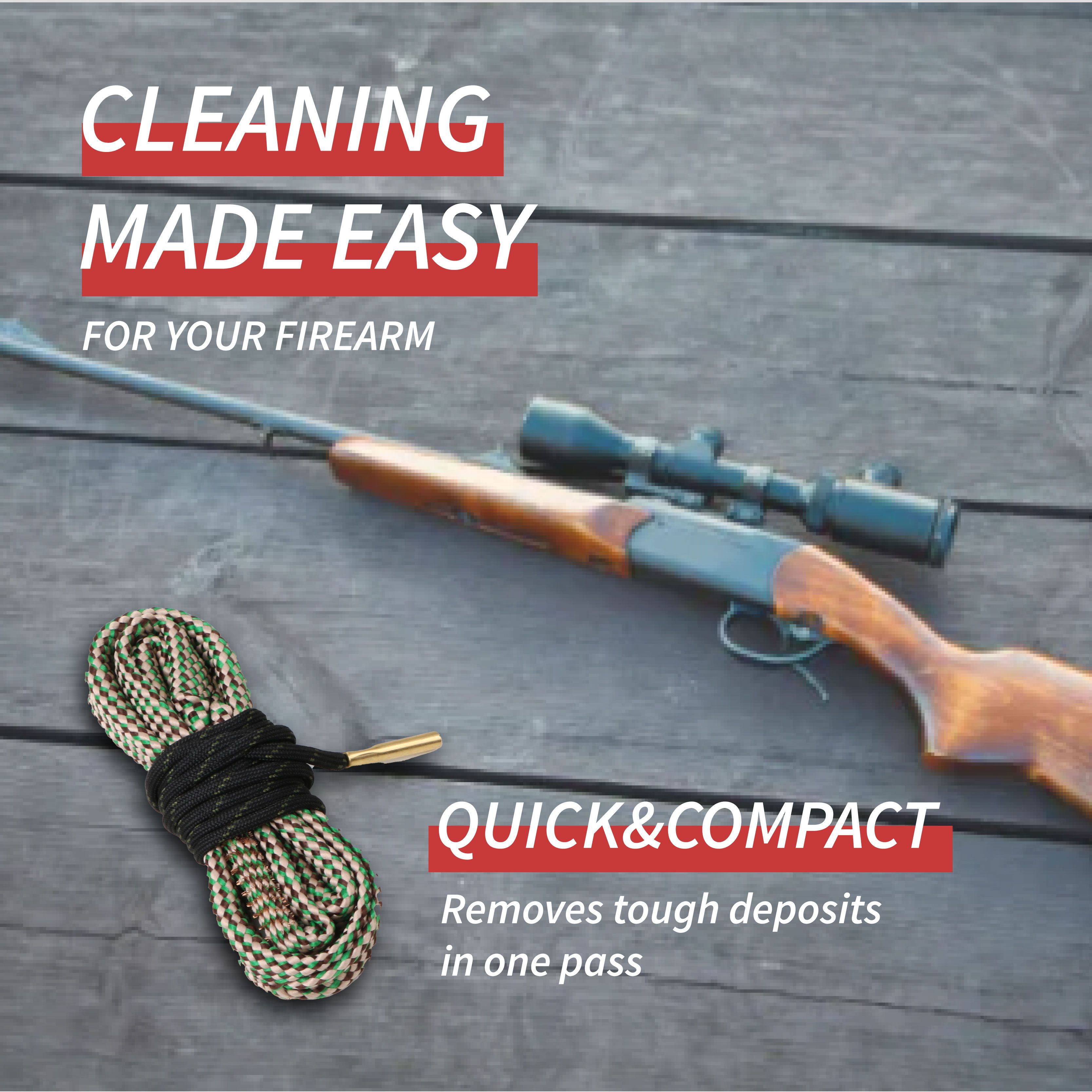 IRB30XR | .30, .308 Cal & 7.2mm  Rifle Bore Rope